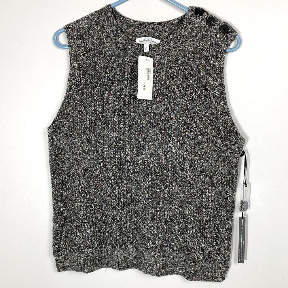 Michael Stars Button Trim Sweater Vest size Medium new with tags
